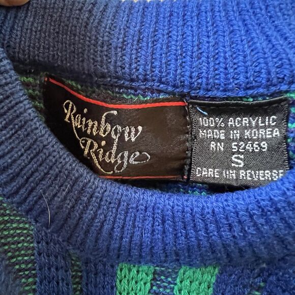 Vintage Rainbow Bridge Knit Sweater Adult S - Picture 2 of 5
